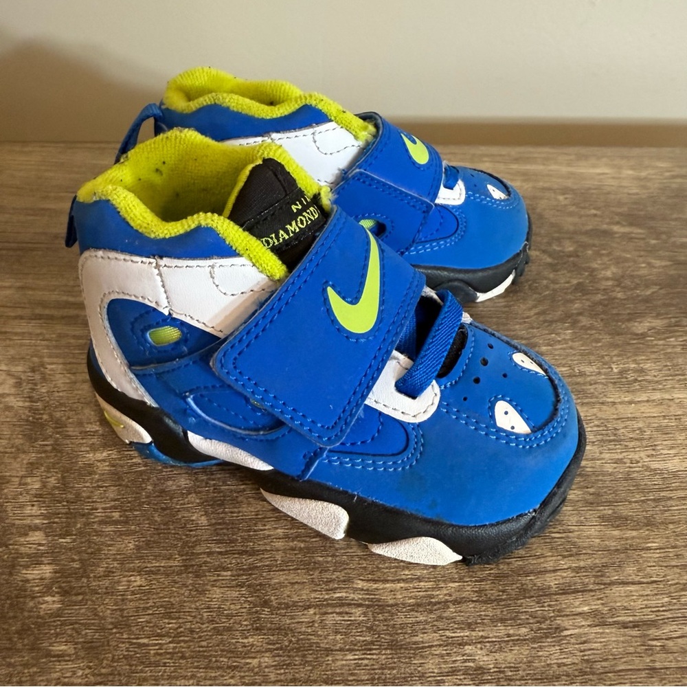 Nike Diamond Turf High Top Sneakers Infant Baby Size 5 Blue Lightweight